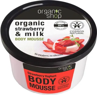 Obrázek produktu pro Smetanovo-jahodov krm z biopotravin, 250ml