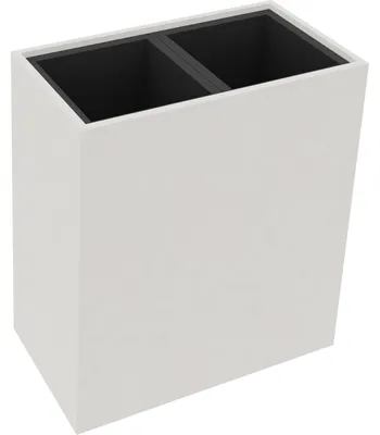 Produktbild von Pflanzgefäß 2er hoch B721xT380H800mm Weiß