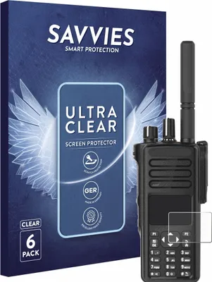 Produktbild von 6x Für Motorola DP4801e Schutzfolie Savvies Displayschutz Display Schutz Folie Klar Transparent