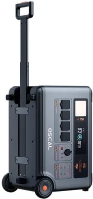 Immagine prodotto di Centralina di alimentazione Kracht da 6000W - Batteria LiFePO4 da 3600Wh - 14 prese di corrente - Centralina di alimentazione robusta