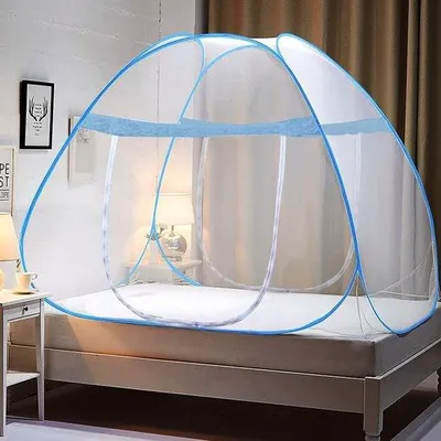 Produktbild von Famanu Pop-up Mückennetz für Reisen - 180 x 200 x 150 cm, für Doppelbett