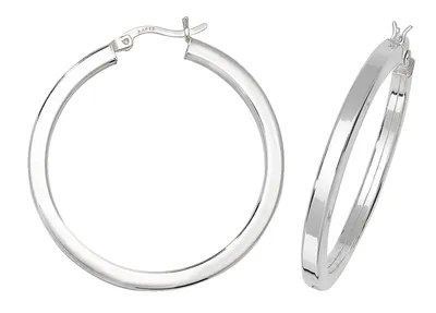 Produktbild von 925 Sterling Silber Damen - Paar Creolen - 30mm; TRS17714MM30