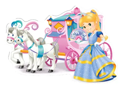 Produktbild von Castorland Princess Carriage Puzzle 12 Teile maxi   B-120017