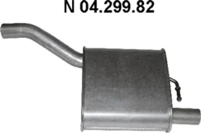Produktbild von VEGAZ FS-452EBER Endschalldämpfer für FORD FOCUS (DAW, DBW) Auspuff