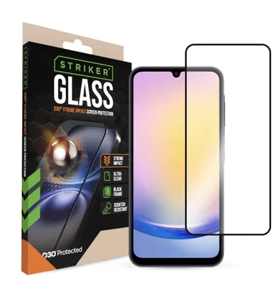 Imagen del producto de Protector de pantalla de vidrio Striker D3O Xtreme Impact, con marco , para Samsung Galaxy A25 5G