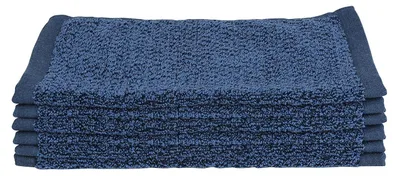 Obrázek produktu pro Měkké žínky Everplush Diamant-Jacquard, 6 kusů, polyester, tmavě modré, rozměr 6 x [rozměr]