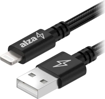 Produktbild von AlzaPower AluCore USB-A auf Lightning MFi (C189) 0,5 m schwarz