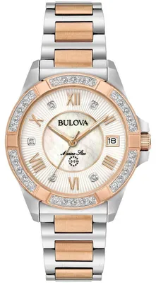 Produktbild von Bulova Damen Quarzuhr 98R234 mit 38 mm Gehäusedurchmesser und 10 ATM Wasserdichtigkeit