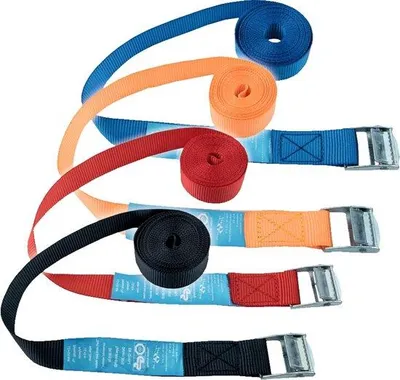 Zdjęcie produktu dla Taśma poliestrowa 3 m x 25 mm, odporna na duże obciążenia, zabezpieczenie przed obciążeniem, nr katalogowy B34426, poliester, czarna, duża.