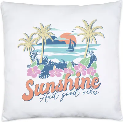 Produktbild von Sunshine and Good Vibes Kissen Inkl. Füllung Strand Beach Sonne Surfen Ocean Child