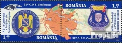 Produktbild von Briefmarken Rumänien 2009 Mi 6360y-6361y Paar (kompl.Ausg.) postfrisch Polizeibehörden