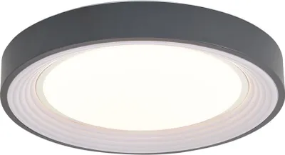 Produktbild von Moderne Deckenleuchte Grau mit Weiß 38cm inkl  LED Dimmbar RGB KanTon