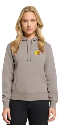 Produktbild von Spreadshirt MTV Logo Als Stick-Design Damen Premium Hoodie, XXL, Taupe