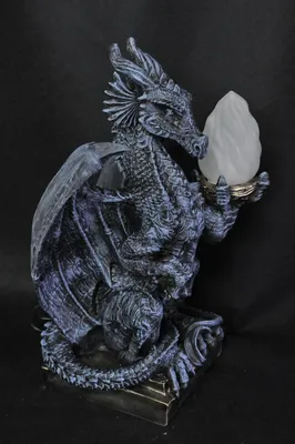 Produktbild von Design Gothik Stehleuchte Lampe Stand Leuchte Leuchten Drachen Lampen P6821 55cm