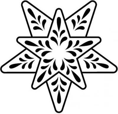 Produktbild von Holzstempel - 10-zackige Schneeflocke