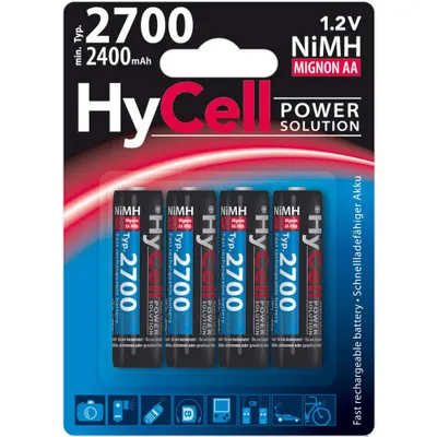 Obrázek produktu pro Ansmann 5030682 Nabíjecí baterie HyCell NiMH, Mignon (AA), 2700mAh, balení po 4 kusech (5030682)