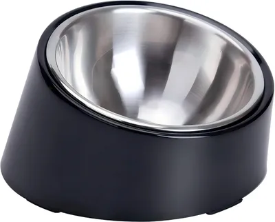 Schräge Futterschüssel für Hunde und Katzen, 15° geneigt, rutschfest, M/2 Tassen
