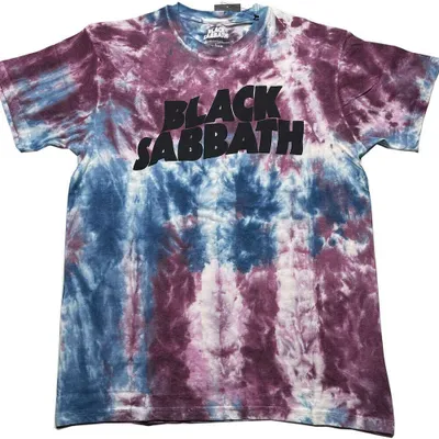 Immagine prodotto di Black Sabbath - Maglietta Logo per uomo/donna Unisex RO4096 (XL) (Blu/Rosso)