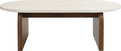 Produktbild von MDF Couchtisch - Travertin und natürlicher Effekt - ELRADA