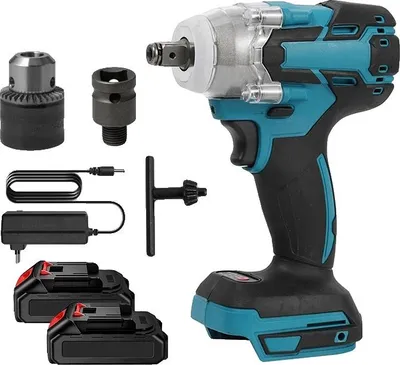 Obrázek produktu pro Rázový utahovák, točivý moment 520 N·m, bezdrátové elektrické ovládání, 2 akumulátory