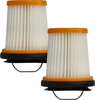 Produktbild von vhbw 2 Staubsaugerfilter kompatibel mit Shark WV251, WV250, WV221, WV220 Staubsauger - HEPA-Filter Orange Schwarz Weiß
