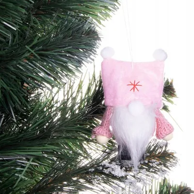 Image de Lutin GNOM avec bonnet rose 8 cm