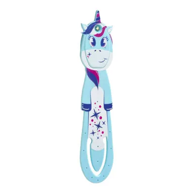 Produktbild von Flexilight Pals Leselicht (Einhorn) - blau - 2 in 1 Leselampe & Lesezeichen - LED Leselicht - Geschenk für Leser, Buchliebhaber - Deutsche Ausgabe