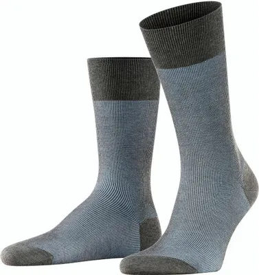 Produktbild von FALKE Fine Shadow Socken Herren grey-bleue 45-46