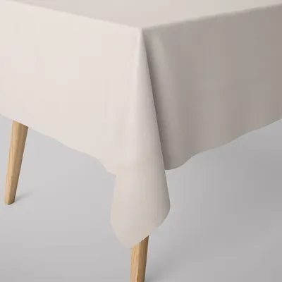 Produktbild von SCHÖNER LEBEN. Tischdecke Waffelrelief Kästchenstruktur uni ecru Größe 130x260cm
