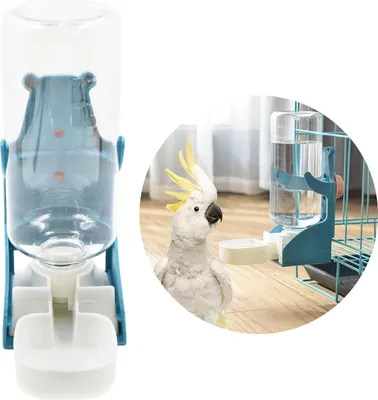 Produktbild von Vogelfutterspender AufhäNgen Haustier Wasserspender HäNgeträNke - Haustiere Automatische TräNke Vogelfutterstation Futterspender VöGel für Kaninchen Chinchillas Hamster Hunde und Katzen 1 StüCk