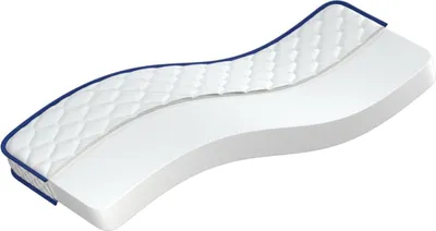 Zdjęcie produktu dla VidaXL 241072, Pojedynczy/Dwuosobowy rozmiar, Materac z pianki anatomicznej, Biały, Poliester, 900 mm, 2000 mm