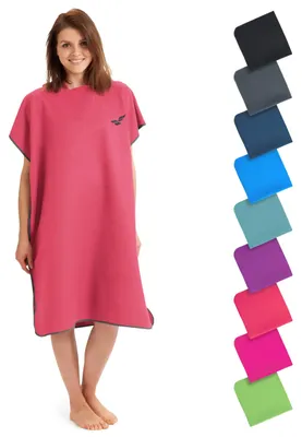 Produktbild von Mikrofaser-Surfponcho für Erwachsene, leicht und schnelltrocknend