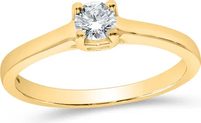 Produktbild von Verlobungsring 585er Gelbgold 0,25ct. Diamant 4er Krappen Herzausschnitt