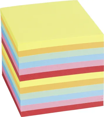 Produktbild von 12X König & Ebhardt 8655603 Zettelklotz 9x9cm bunt700Bl Ersatz