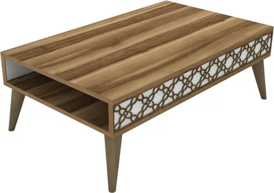 Produktbild von Dmora Couchtisch Scheat 105x60x36,6 cm Braun mit Zeitschriftenablage
