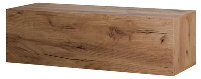 Produktbild von Planetmöbel Flur Möbel Garderobe Hängeschrank 1x 100 cm gold eiche, Wandgarderobe hängend oder stehend