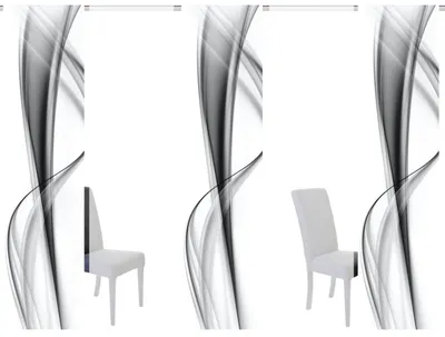 Produktbild von Home Wohnideen Schiebevorhang Digitaldruck 5er Set Bourton 245 x 60 cm grau