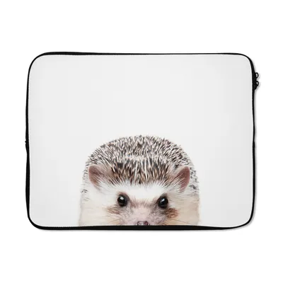 Produktbild von MuchoWow® Laptop Hülle 15 Zoll Igel - Tiere - Natur - Weiß Laptoptasche - Laptoptasche - Sleeve - Rundum-Schutz