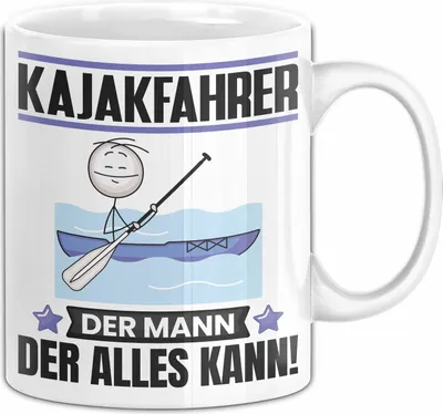 Produktbild von Kajakfahrer Tasse Geschenk für Kajakfahrer Der Mann Der Alles Kann Geschenkidee zum Geburtstag (Weiß)