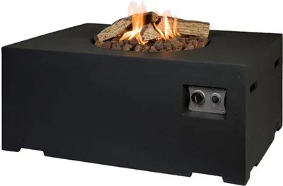 Produktbild von MANIA Feuertisch rechteckig schwarz