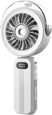Produktbild von Handgebruikte Draagbare Ventilator Met Vernevelingsfunctie - 4000mah Oplaadbare Batterij - 4 Instelbare Snelheden - Persoonlijke Luchtbevochtiging Voor Op Reis