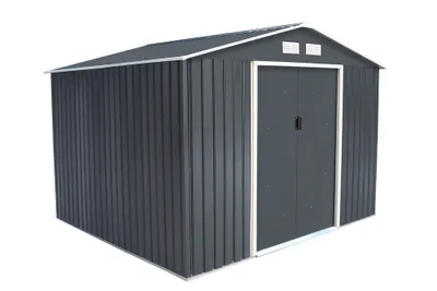 Obrázek produktu pro Plechový zahradní domek Rojaplast Archer D 267 x 245 cm šedý