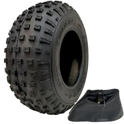 Zdjęcie produktu dla Set of 145/70-6 2pr Wanda P319 Knobby tyre TL & 145/70-6 (15x6.00-6) TR87 Tube
