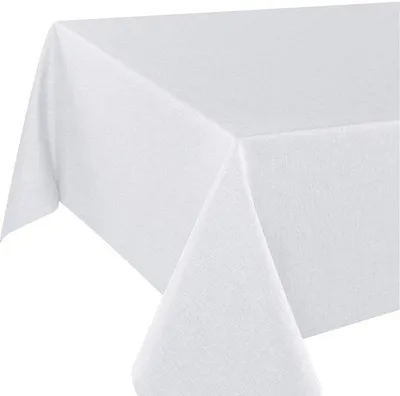 Immagine prodotto di Tovaglia rettangolare 130x160 cm, bianca, antimacchia,