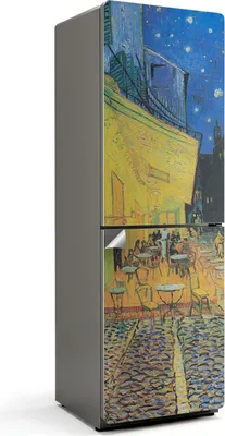Zdjęcie produktu dla Van Gogh Nachtcafé - Naklejka na lodówkę - Naklejka na lodówkę - Dekoracja lodówki - Folia samoprzylepna na lodówkę - Dekoracja kuchni - 60x180 cm