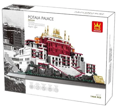 Image de Kit de construction du palais du Potala au Tibet, 1 464 pièces, compatible, modèle de Lhassa