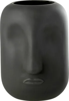 Produktbild von J-Line Vase Noe Glas Schwarz Large