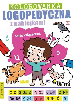 Produktbild von Kolorowanka dla dzieci Logopedyczna z naklejkami