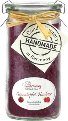 Produktbild von Duftwindlicht "Granatapfel Himbeer" - Größenwahl: Mini-Jumbo