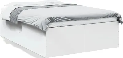 Obrázek produktu pro vidaXL Postel White 140x200 cm Dřevěný materiál